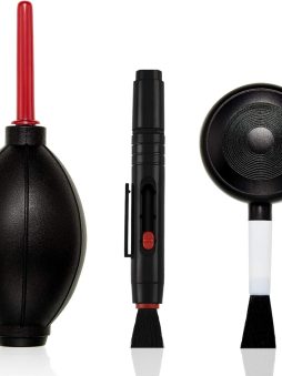 Patelai Camera Cleaning Kit Include Cleaning Pen Brush, Blower Brush Dust Cleaner, Air Blaster Blower Lens Cleaning Kit for Camera, SLR, Telescope, Magnifying Glass, Phone